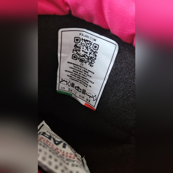 Pajar Made In Italy Fuchsia Little Girl's Snow Boots - size 2Y - Picture 9 of 13